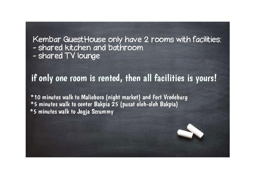 יוגיאקרטה Kembar Guesthouse מראה חיצוני תמונה